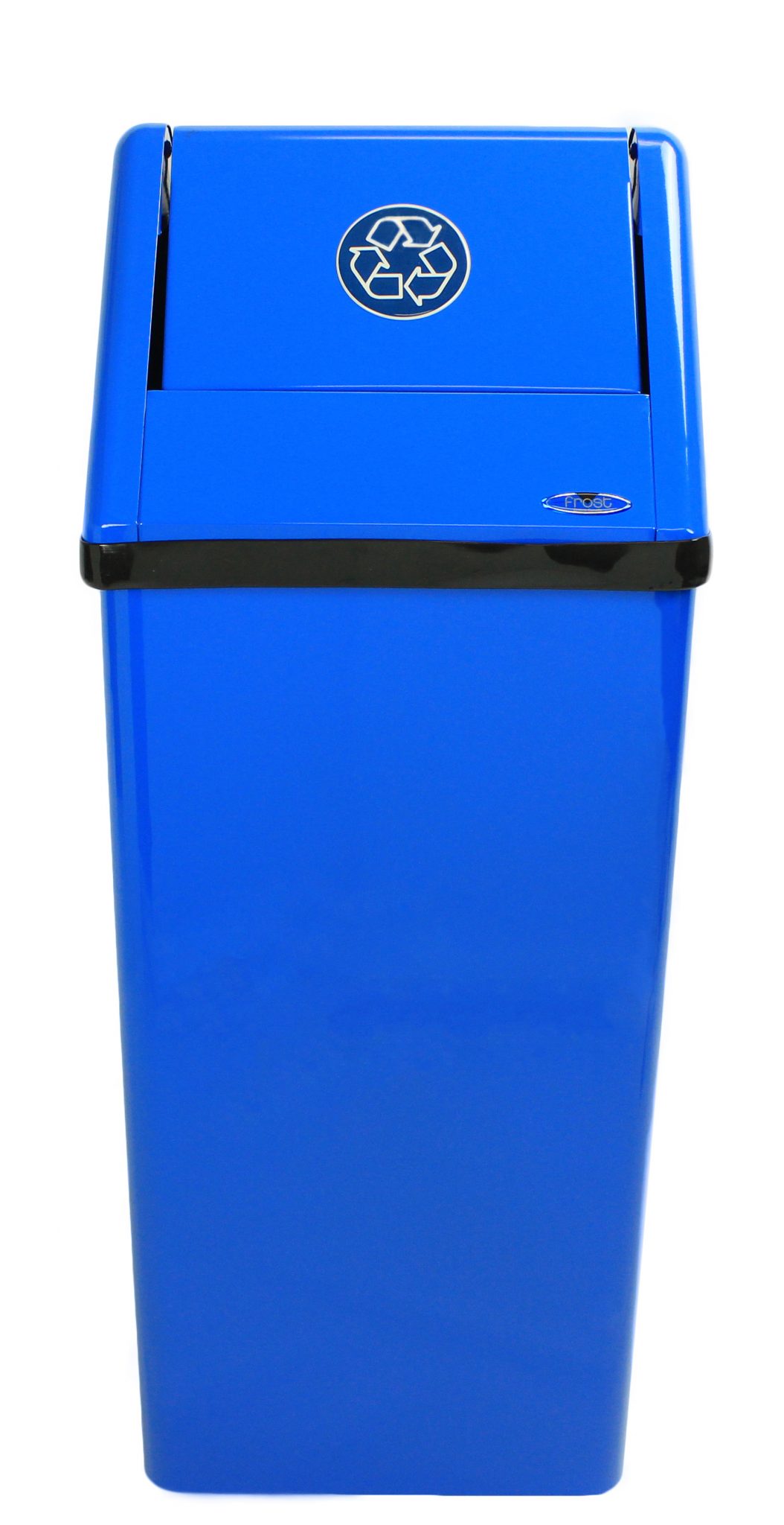 Free Standing Swing Top Recycling Receptacle – Frost