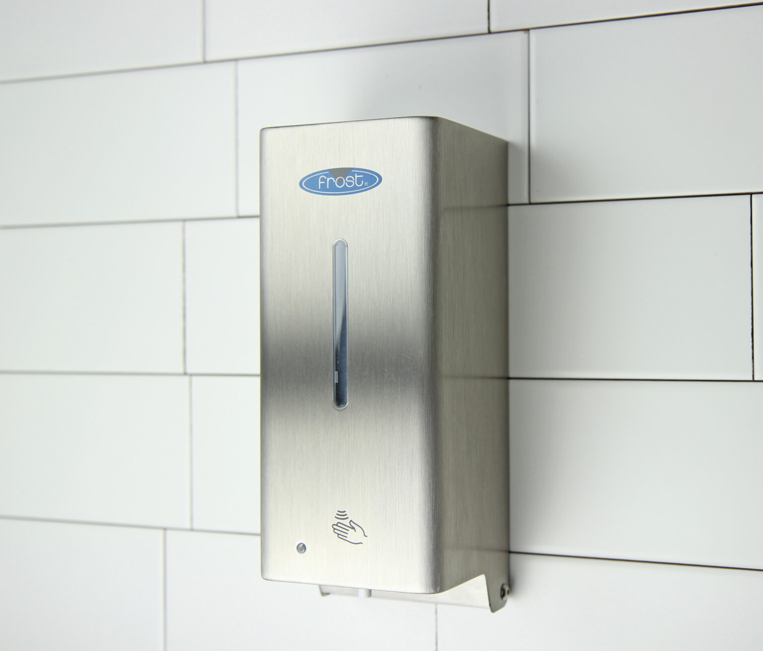 Automatic Liquid Soap Sanitizer Dispenser Frost   Frost Code 714 S Automatic Soap And Sanitizer Dispenser In Use 1536x1311 